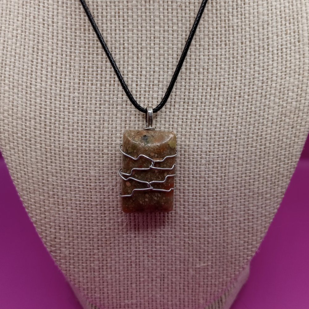 Unakite Healing Stone Necklace